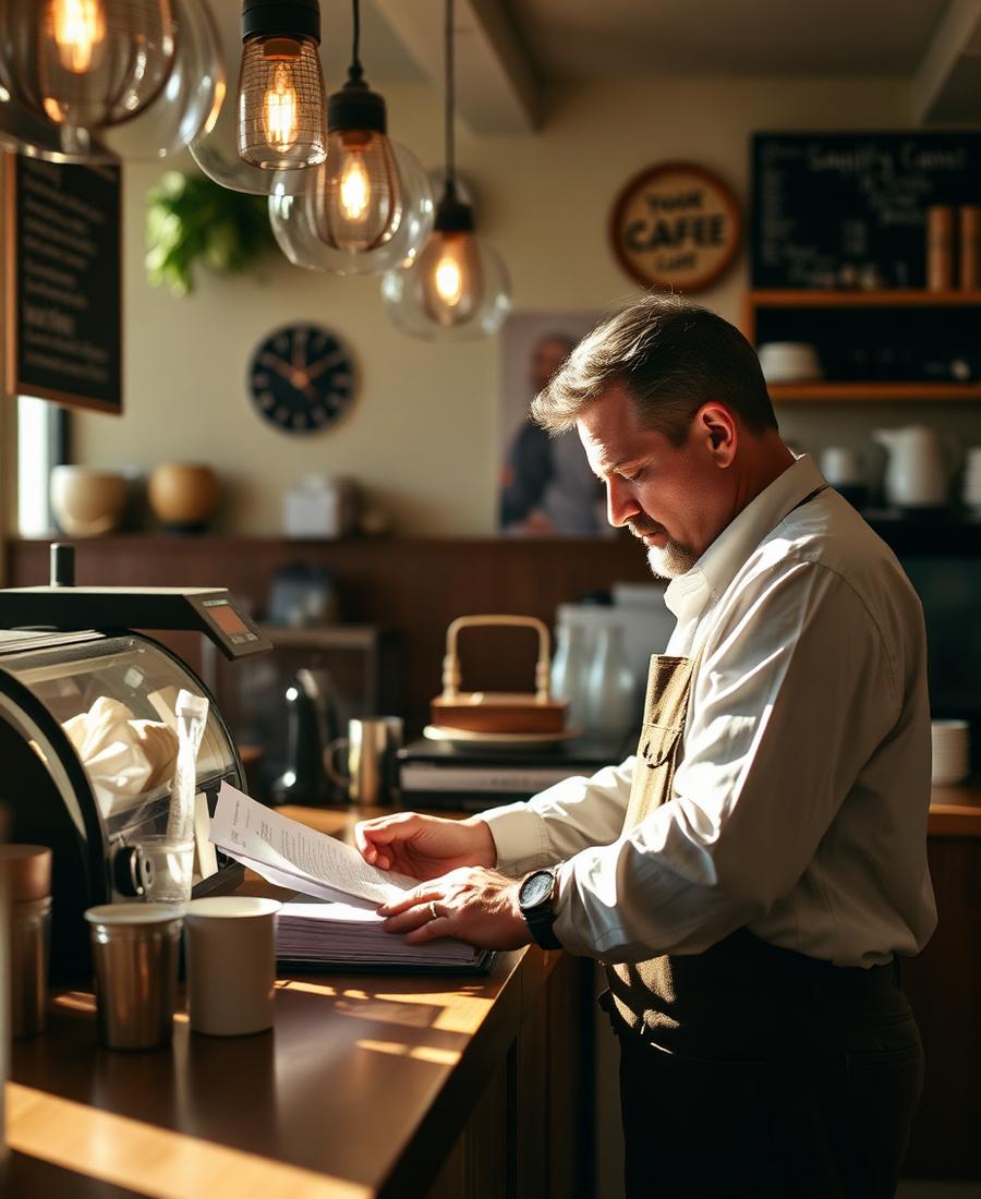 Restaurants & Hospitality business owner at work